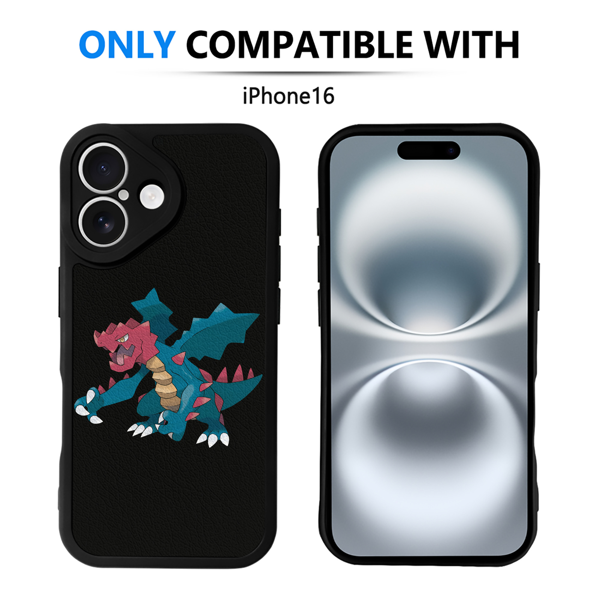 （画像用） ポケットモンスター Pokémon 【iPhone 16シリーズ対応】シリコンスマホケース（レザー調） 材質：シリコン